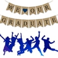 thumbnail image 2 of Estos Impresionantes Papeles Decorativos de Papel Glam Reutilizables Pueden Darle a Tu Día de Graduación mi Colcomx Graduación Bunting Banner, 2 of 7