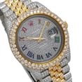 thumbnail image 3 of Pre-Owned Rolex Datejust 41MM 126303 Diamond Paved Rainbow Roman Dial Diamond Bezel Two Tone Yellow Gold Full Diamond Jubilee Bracelet, 3 of 8