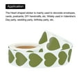 thumbnail image 3 of Uxcell Heart Shaped Sticker 1 Inch Self Adhesive Love Label for Valentine Day, Olives 500 Pcs, 3 of 6