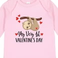 thumbnail image 4 of Inktastic My First Valentines Day Baby Sloth Boys or Girls Long Sleeve Baby Bodysuit, 4 of 5