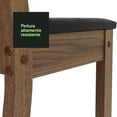 thumbnail image 4 of Juego de Comedor Mesa Encimera de Madera 4 Sillas Marrón/Crema/Negro Samara Madesa, 4 of 13