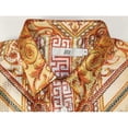 thumbnail image 6 of Men Sports Shirt PAZO by DE-NIKO Long Sleeves Medallion Print Soft DNK6903 Gold, 6 of 8