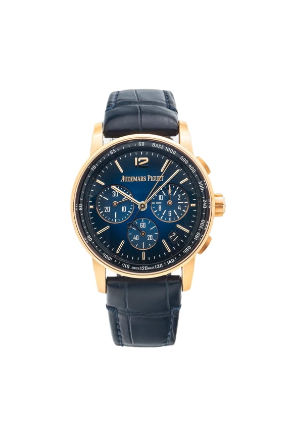 Pre-Owned Audemars Piguet Code 11.59 Selfwinding Chronograph 26393OR 41MM Blue Dial