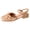 Khaki, variant on YLYL Womens Sandals Bowknot Closed Square Toe Chunky Low Heel Dressy Casual Wedding Party Dress Shoes
