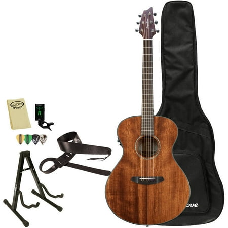 - Breedlove Pursuit Concert Mahogany Acoustic Electric Guitar with Breedlove Gig Bag and ChromaCast Accessories