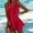 Red, variant on Morttic Women's Casual Solid Color Ruffled Sleeveless Summer Mini Dress, Perfect for Weekend Retreats & Daily Wear White,S