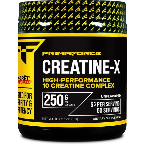PrimaForce Creatine-X 250 Grams - High-Performance 10 Creatine Complex - Unflavored