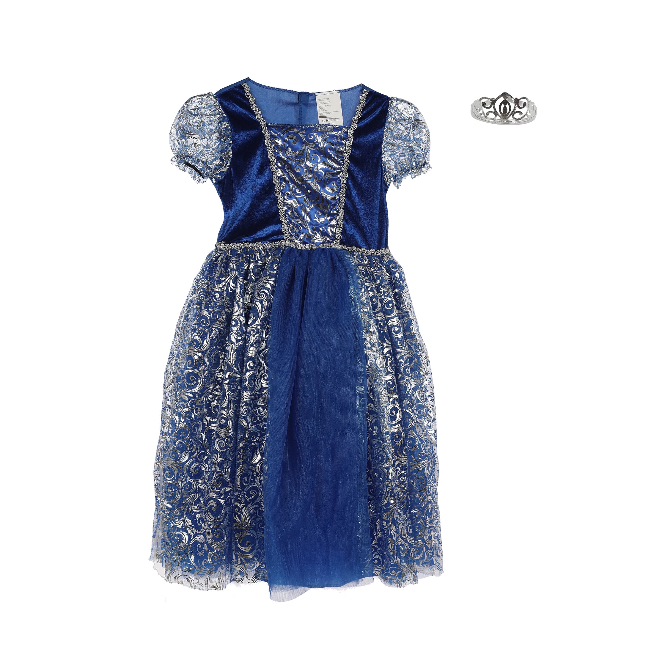Royal Princess Dress, Halloween Costume for Children, Girls' Size L (10/12), by Way to Celebrate