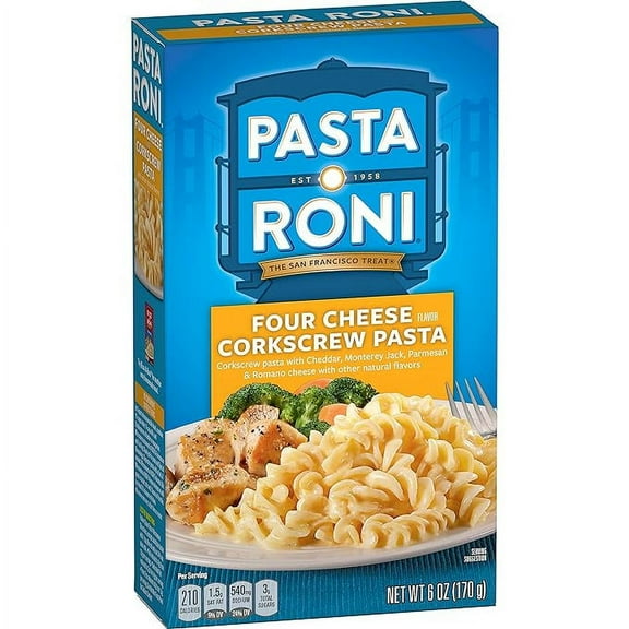 Pasta Roni Four Cheese Corkscrew Pasta, 6 oz