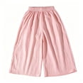 thumbnail image 2 of Agkizg Girls High Waist Wide Leg Pants Lightweight Loose Trousers for Summer Casual, Sizes 3-4 Years, 2 of 6