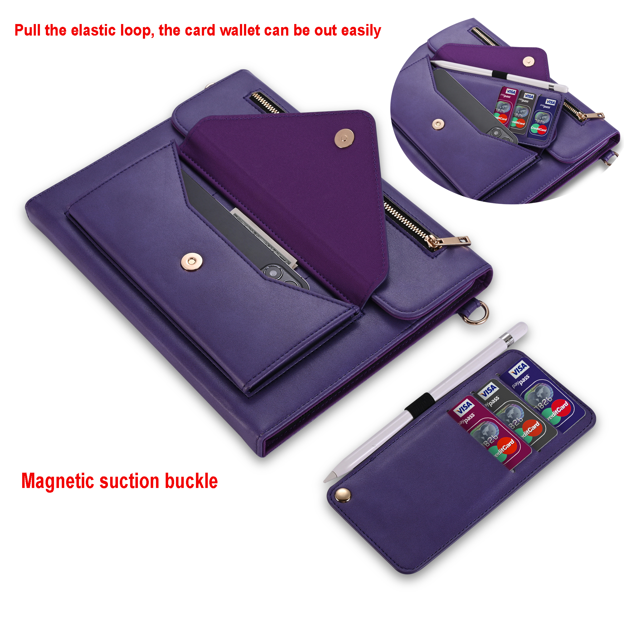 AICase Heavy Duty PU Leather Folio Case For IPad 2 / 3rd / 4th Gen 9.7" – With Stand