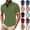 #014 Green, variant on Felirenzacia Men’s Classic Fit Polo Shirt, Quick Dry Moisture Management Sports Top, Printed Collar Golf Shirt, Green,S