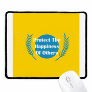 Jianjun Country Protects Happiness Mousepad Stitched Edge Mat Rubber Gang Pad