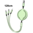 thumbnail image 2 of Cable De Carga Retráctil 3 En 1 Compatible Con Ios Cable Micro Usb Tipo C Cable De Sincronización De Datos De Carga Rápida Eigraketly EL017844-03, 2 of 5