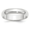 thumbnail image 6 of 14K White Gold 5mm Half-Round Band Ring Size 6, 6 of 7