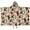 Classic Halloween Pattern, variant on Celestial Wolf Halloween Pattern Hooded Bath Towel，50"x30" for Ages 3 To 12 Kids, Quick Dry Lightweight Soft Microfiber Hood Beach Towel Cover Up for Kids