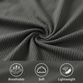 thumbnail image 6 of LANBAOSI Mens Pajama Set Summer Ribbed Knit Lounge Short Set 2-Piece Breathable Soft Sleepwear Set Size L, 6 of 8