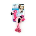 thumbnail image 3 of All For Paws Silent Squeaky Dog Plush Toy Ultrasonic Puppy Chewing Toy, DJ Flamingo, 3 of 8
