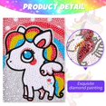 thumbnail image 2 of Painting by Number Kits Deer Unicorn Owl Crystal Rhinestone Diamond Embroidery Paintings Pictures Arts Craft for Kids heqiyong toy, 2 of 2