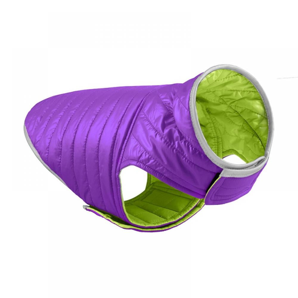 Wuffmeow Dog Cold Weather Coats Cozy Waterproof Windproof Reversible