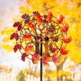 thumbnail image 2 of Evergreen 75 in. Maple Tree Wind Spinner, 2 of 5