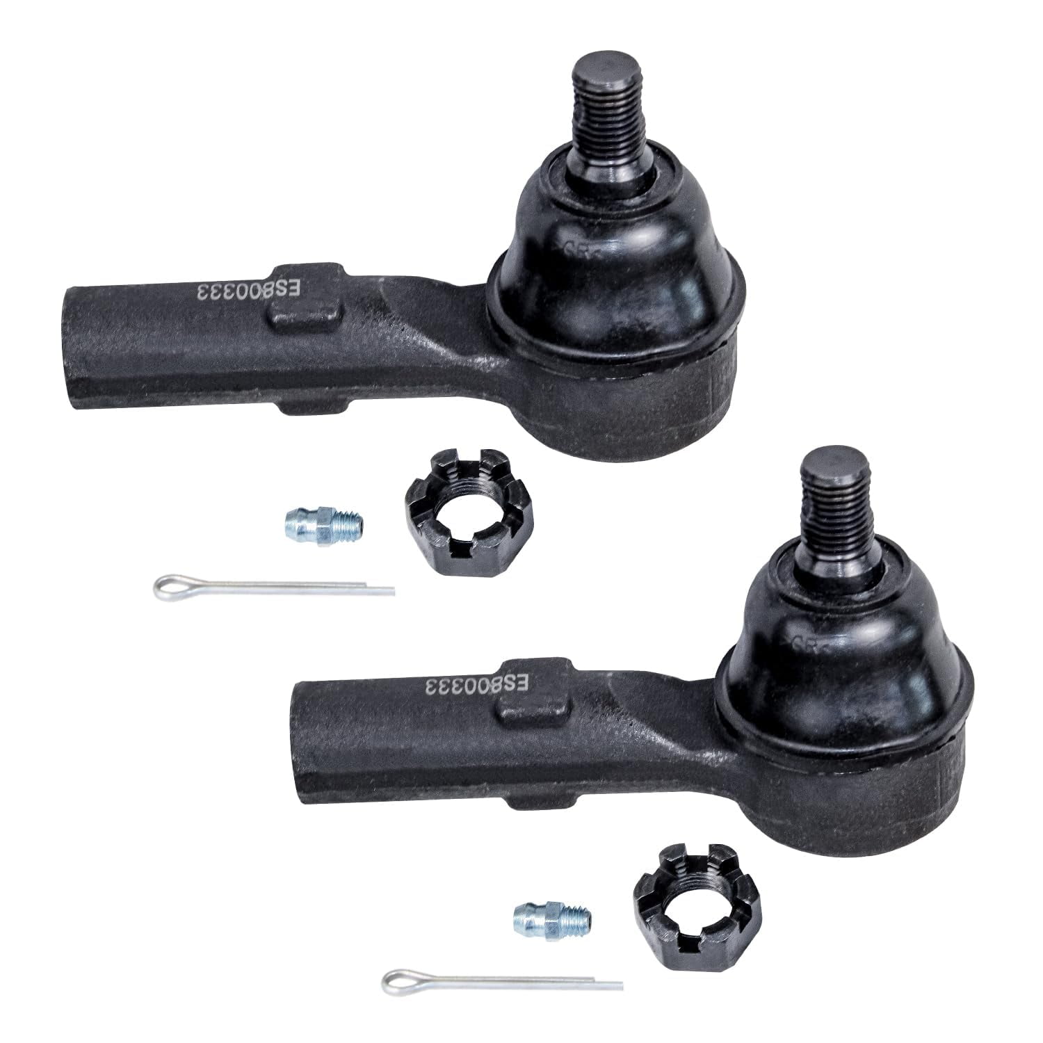 Detroit Axle - Front 4pc Tie Rods for 06-14 Honda Ridgeline, 4 Inner and Outer Tie Rod Ends 2006 2007 2008 2009 2010 2011 2012 2013 2014 Replacement