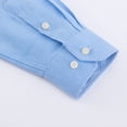 thumbnail image 6 of Men's Oxford Long Sleeve Button Down Shirt 60% Cotton Work Casual Shirt with Pocket Spring Fall Menswear Clothing, 6 of 10