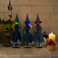 thumbnail image 4 of Set of 3 Primitive Halloween Witch Decorations with LED Lights - Spooky Witch Figurines with Hats in 3 Color Changing Modes - Rustic Mantel, Shelf and Tabletop Decor for Indoor Halloween Displays, 4 of 6