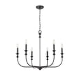 thumbnail image 3 of Millennium Lighting  Savanne 6/12 Chandelier Ceiling Light 6 - Matte Black, 3 of 6