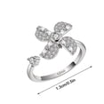 thumbnail image 2 of Xihbxyly Pendientes de Flores Giratorias para Mujer, Conjunto de Joyería de Aleación de Moda, Accesorios para Banquetes de Boda, Regalo para Damas, Ropa de Compromiso para Club, 2 of 4