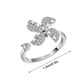 thumbnail image 2 of Anillos para mujer, regalos para mujer, diseño pequeño, flor giratoria, anillo giratorio abierto para mujer., 2 of 5