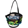 thumbnail image 5 of Frog Canvas Leather Mix Hand Bag Twill Sponge Jeanette 30x10.5x39cm/11.8x4.1x15.4in, 5 of 5