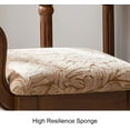 thumbnail image 4 of Vanity Stool Chair Dressing Chair Makeup Dressing Dressing Table Stool,Vanity Dressing Table Chair,Ergonomics Bedroom Makeup Table Stool for Bedroom Furniture Wooden Legs Low Back (Color : Cloth(b) ), 4 of 7