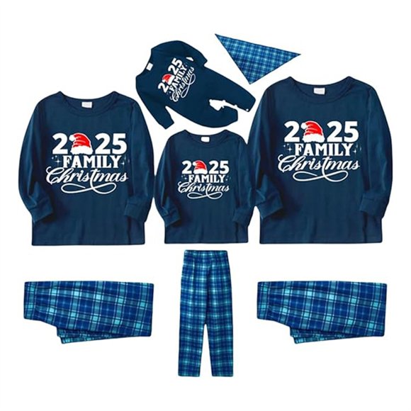 NMMUED Cute Christmas Pajamas Christmas Pjs for Family Sleep Wear Matching Pjs Baby Christmas Pajamas Family Pjs Matching Sets Baby Girl Christmas Outfit (Baby) Style5 3M