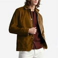 thumbnail image 2 of Men's Casual Corduroy Shirt Jacket Spring Minimalist Lightweight Long Sleeve Non Ironing Comfortable Cardigan Stylish Layering, 2 of 2