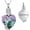 Customize, variant on Birthstone Heart Tree of Life Urn Necklace for Ashes Dainty Forever Love Heart Pendant Cremation Jewelry with Crystal w/Funnel Filler Memorial Jewelry