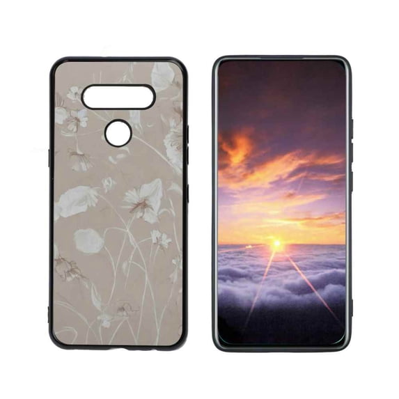 Floral-11-66 Phone Case, Degined for LG Q51 Case Men Women, Flexible Silicone Shockproof Case for LG Q51