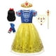 thumbnail image 1 of Disney Girl Cenicienta Rapunzel Cosplay vestir Blancanieves Belle Aurora ropa para niños fiesta de cumpleaños vestido princesa disfraz 7-8T (etiqueta 140) Gao Jinjia LED, 1 of 2