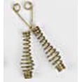 thumbnail image 2 of Masewa Metal Net Co.  Ltd CF1010 Brass Fireplace Spark Screen Pulls  One Pair, 2 of 2