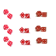 Whimsical Practicality's Casino Las Vegas Dice - Cake Side Designer Strip - Edible Cake/Cupcake Party Topper 3 Strips per sheet