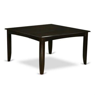 East West Furniture Parfait 7-piece Wood Dining Table Set in Cappuccino