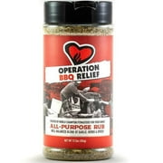 Operation BBQ Relief All Purpose Rub 10.8 Oz Award Winning Well Balance Blend