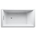 thumbnail image 3 of Kohler K-1136 Underscore Collection 66" Drop In Acrylic Bath Tub - White, 3 of 5