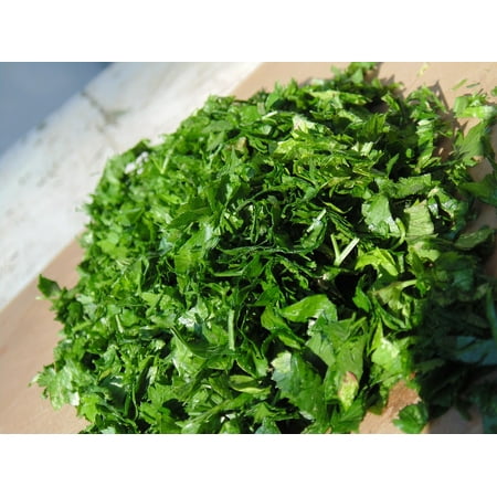 LAMINATED POSTER Parsley Chopped Parsley Green Poster Print 24 x (Best Way To Chop Parsley)