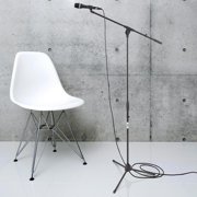 Pyle Foldable Tripod Microphone Stand - Universal Mic Mount and Height Adjustable from 37.5 to 65.0 Inch High w/Extending Telescoping Boom Arm Up to 28.0 - Knob Tension Lock Mechanism PMKS3