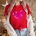 thumbnail image 7 of VKOYWKM Happy Valentines Day Shirts Women Love Graphic Tees Cute Tops Holiday Short Sleeve T Shirts Casual Crew Neck Romantic Tshirts, 7 of 7