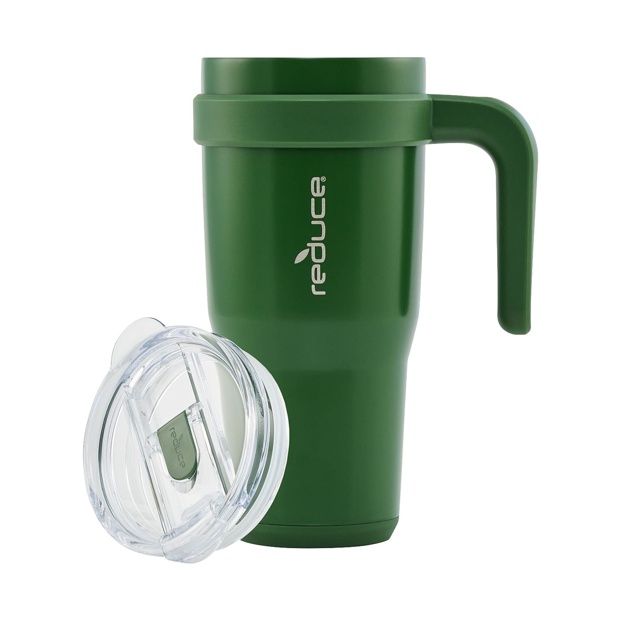 Reduce 2pk 50oz Cold1 Soft Grip Tumbler with Handle & Straw (Green & Cream)