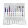 thumbnail image 1 of Cabezal para pulir uñas brocas para uñas 10 piezas pulido de acero inoxidable de color deslumbrante para técnicos de uñas LYUMO Otros, 1 of 8