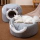 thumbnail image 4 of Cute Cat Bed Pet Dog House Winter Cat Villa Sleep Kennel Removable Warm Nest Enclosed Tents Cave Sofa Pet Supplies Accessory ShopWise Round, 4 of 9