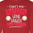 thumbnail image 4 of Inktastic That's My Awesome Granddaughter out There with Volleyball Long Sleeve T-Shirt, 4 of 5